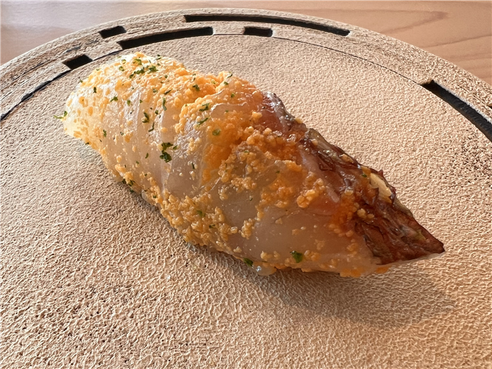 Japanese snapper sushi